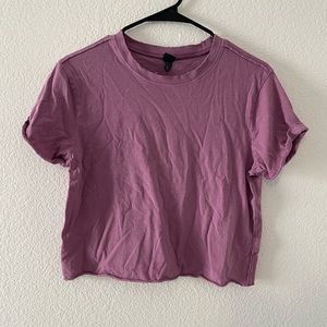Purple crop top